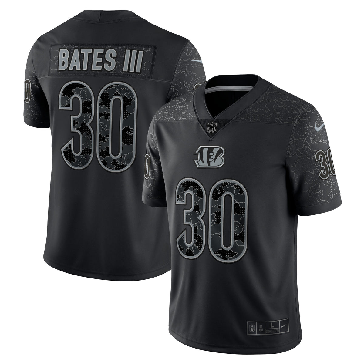 Jessie Bates Iii Rflctv Cincinnati Bengals black Limited jersey