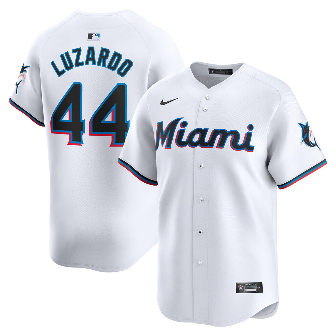 Jesus Luzardo Miami Marlins white Limited jersey