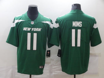 Denzel Mims New York Jets green Vapor jersey