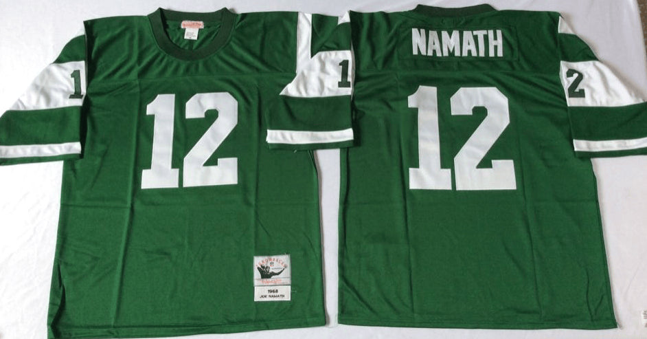 Joe Namath New York Jets green Throwback jersey