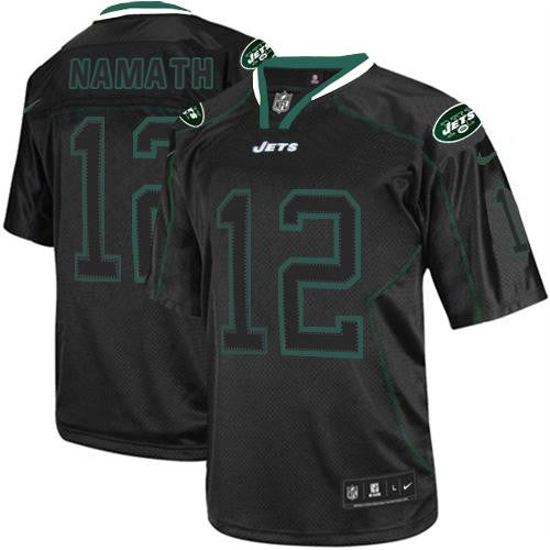 Joe Namath New York Jets black Elite jersey