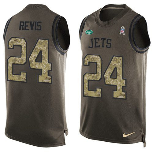 Darrelle Revis New York Jets green Salute To Service jersey