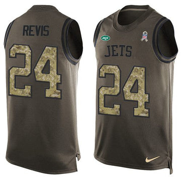 Darrelle Revis New York Jets green Salute To Service jersey