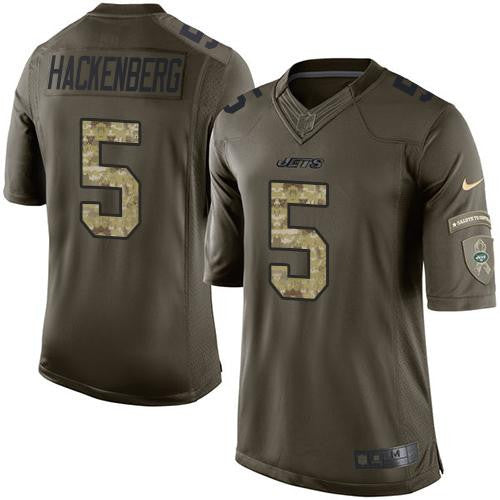 Christian Hackenberg New York Jets green Salute To Service jersey