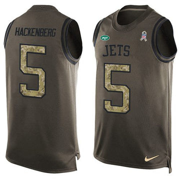 Christian Hackenberg New York Jets green Salute To Service jersey
