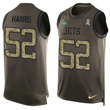 David Harris New York Jets green Salute To Service jersey