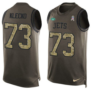 Joe Klecko New York Jets green Salute To Service jersey