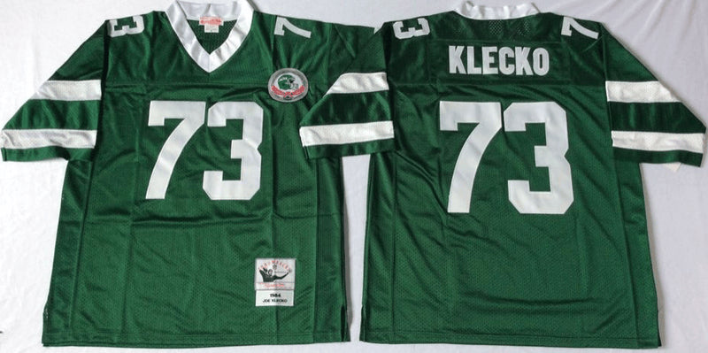 Joe Klecko New York Jets green Throwback jersey