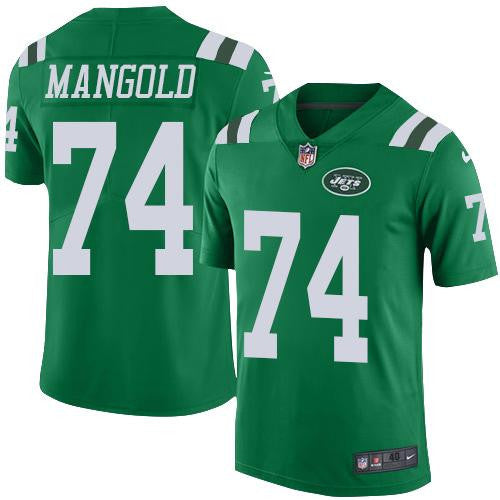 Nick Mangold New York Jets green Elite jersey
