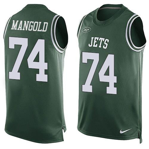 Nick Mangold New York Jets green Limited jersey
