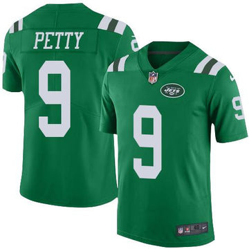 Bryce Petty New York Jets green Elite jersey
