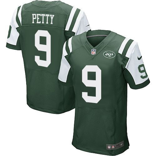 Bryce Petty New York Jets green Elite jersey
