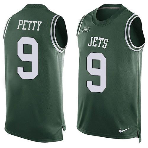 Bryce Petty New York Jets green Limited jersey