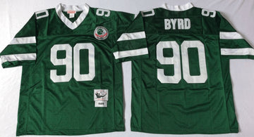 Dennis Byrd New York Jets green Throwback jersey