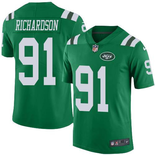 Sheldon Richardson New York Jets green Elite jersey