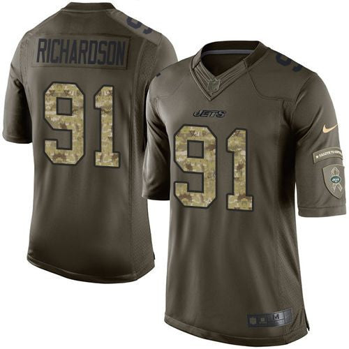 Sheldon Richardson New York Jets green Salute To Service jersey