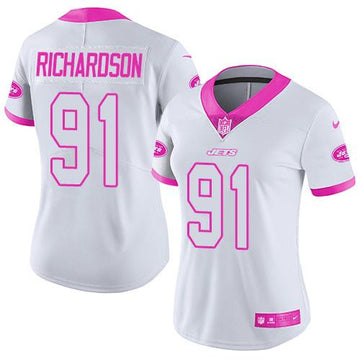 Sheldon Richardson New York Jets white Limited jersey