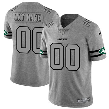 Custom New York Jets gray Vapor jersey