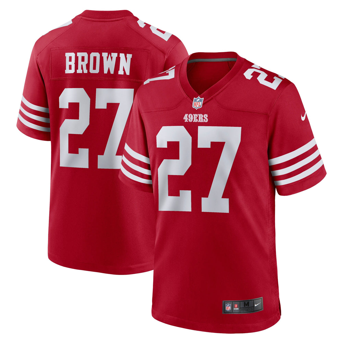 Ji'ayir Brown San Francisco 49ers scarlet jersey