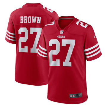 Ji'ayir Brown San Francisco 49ers scarlet jersey