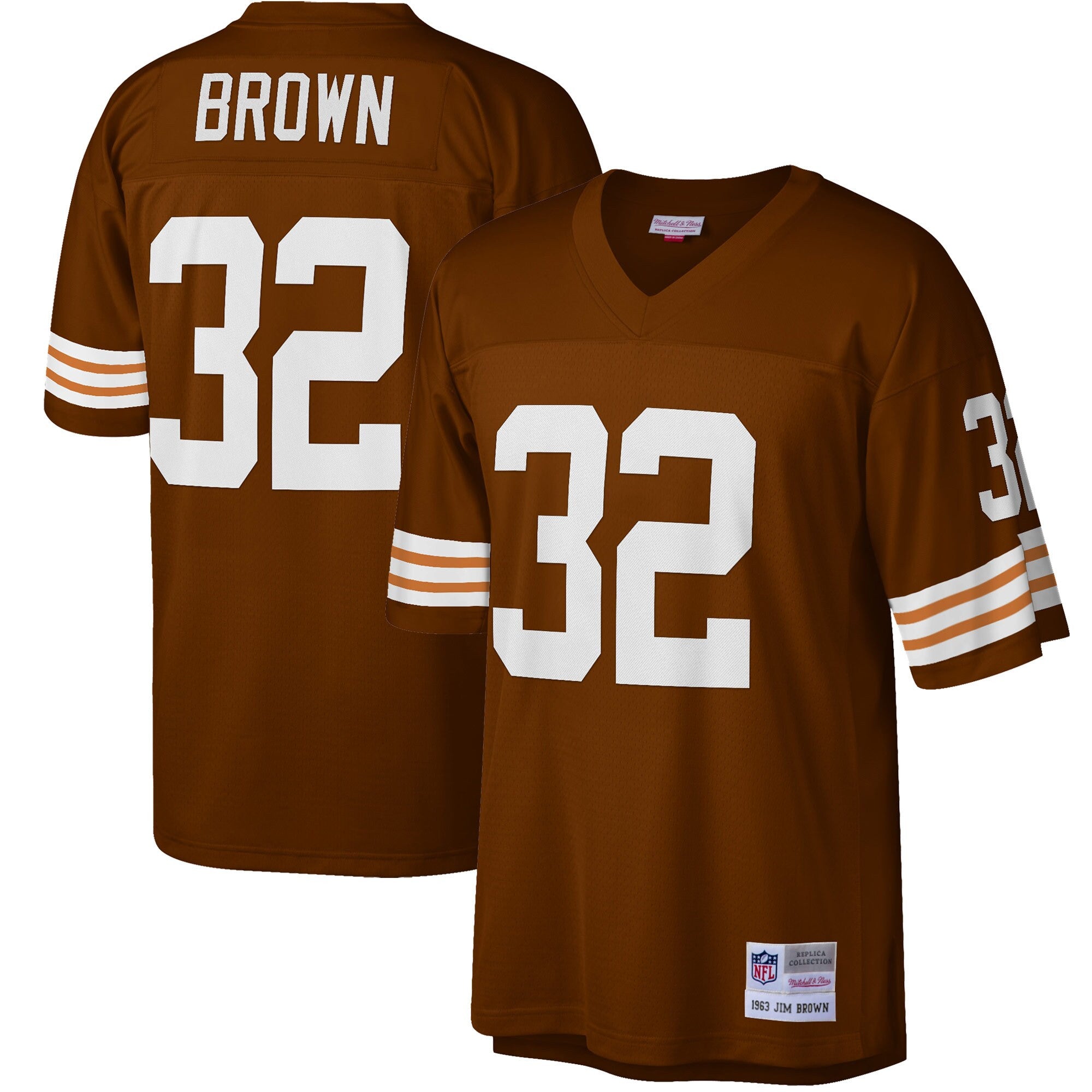 Jim Brown Cleveland Browns brown jersey