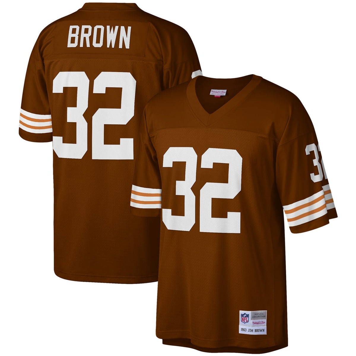 Jim Brown Cleveland Browns brown jersey