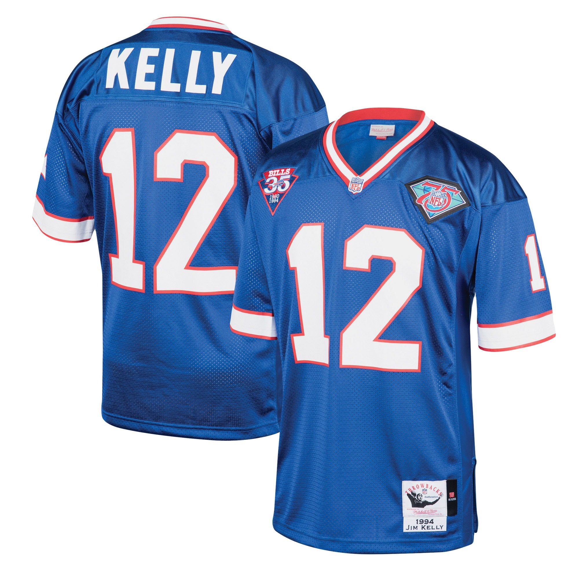 Jim Buffalo Bills royal Throwback jersey