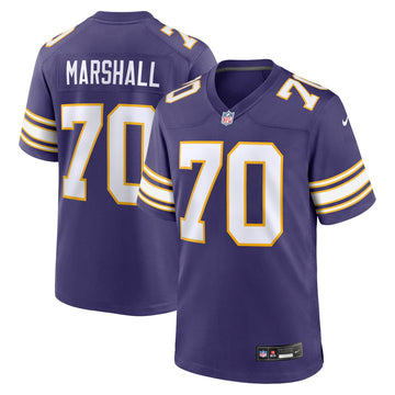 Jim Marshall Minnesota Vikings purple Classic jersey