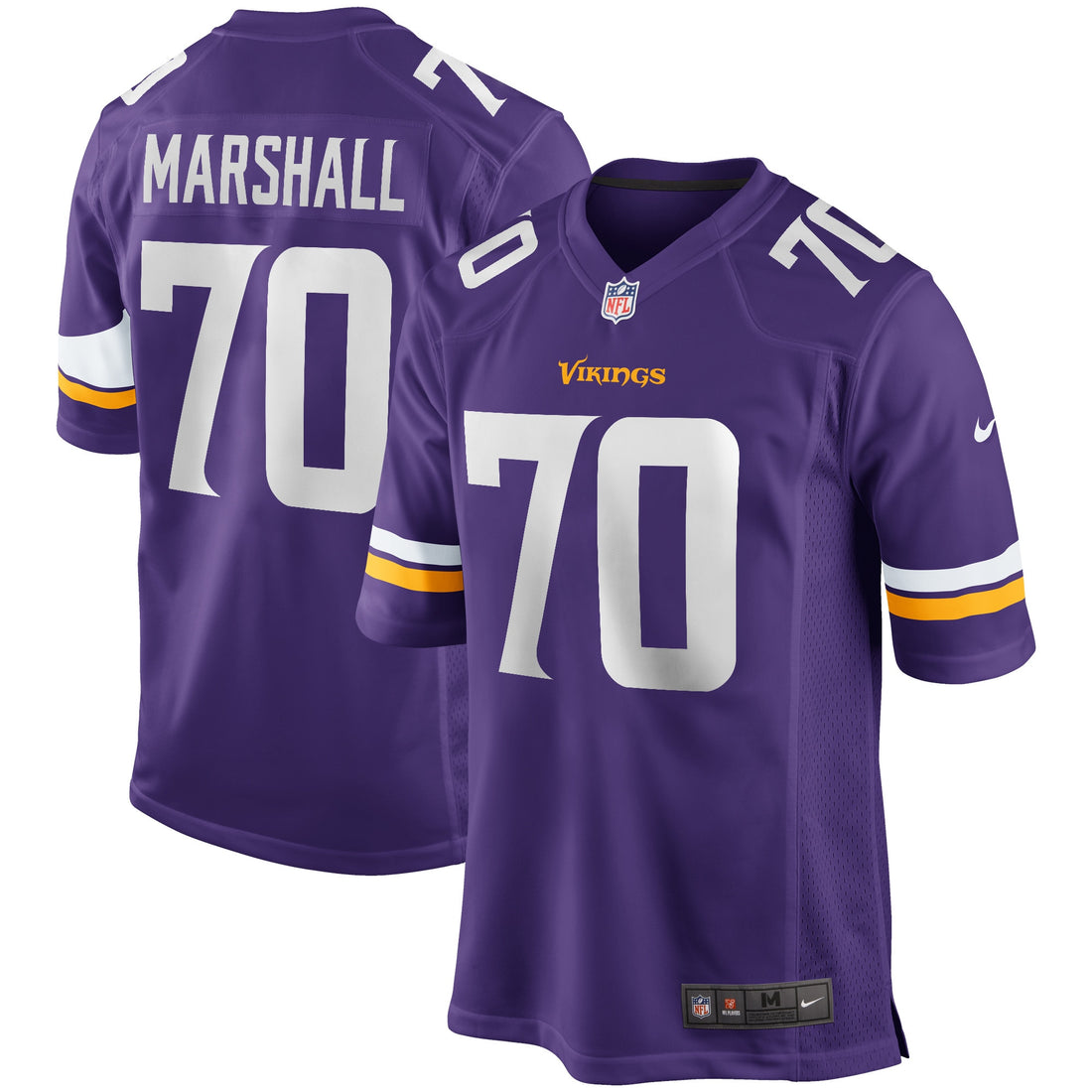 Jim Marshall Minnesota Vikings purple Game jersey