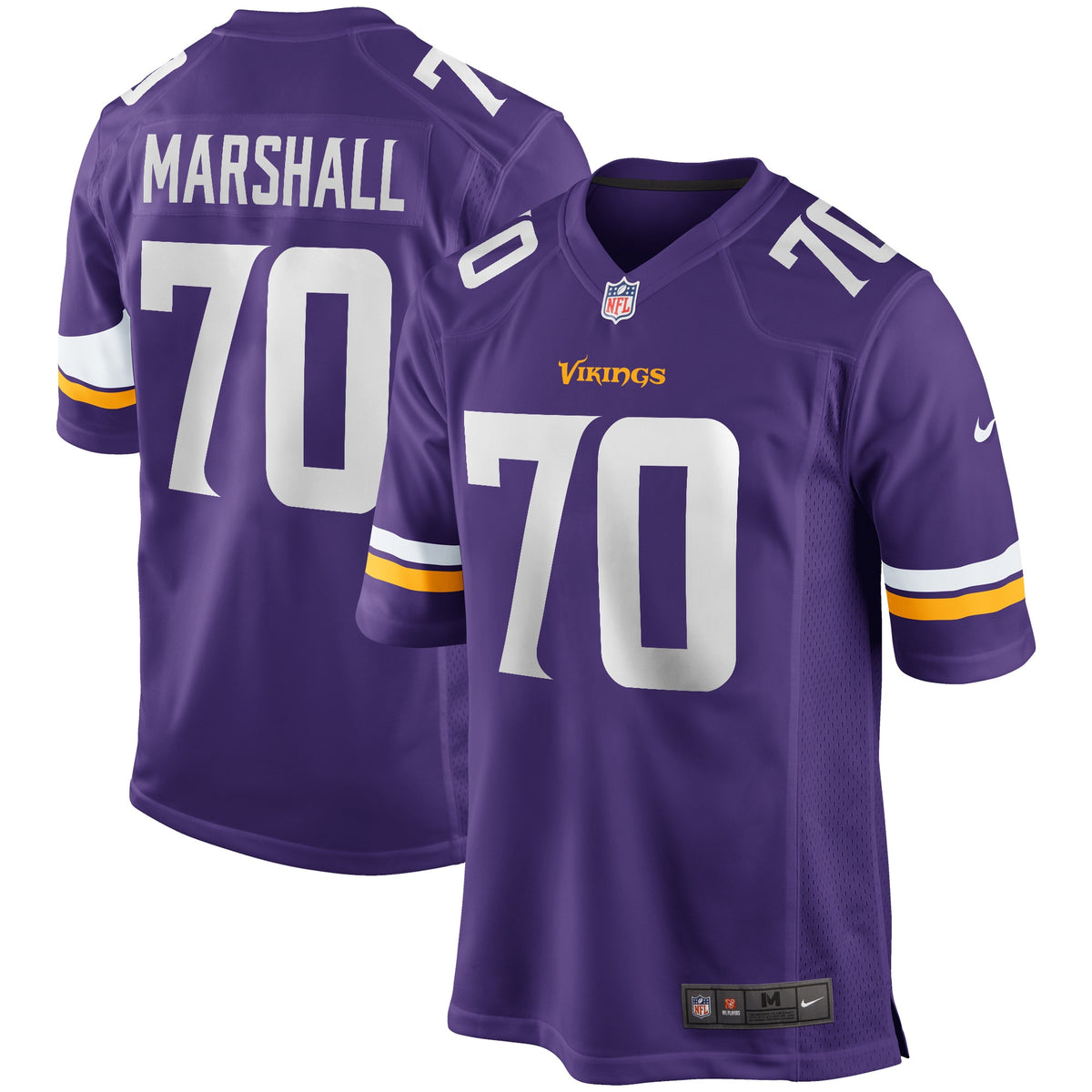 Jim Marshall Minnesota Vikings purple Game jersey