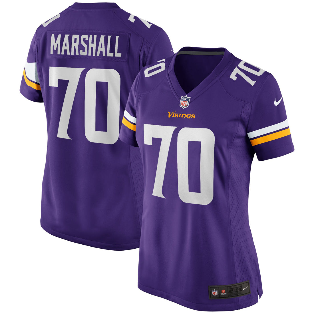 Jim Marshall Minnesota Vikings purple Game jersey