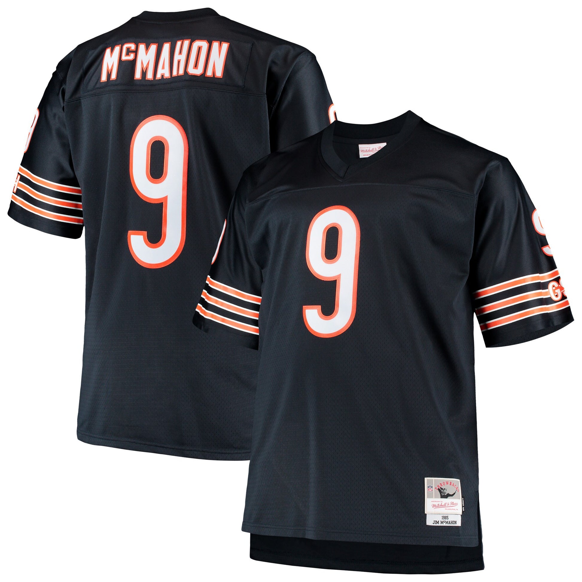 Jim Mcmahon Chicago Bears navy jersey