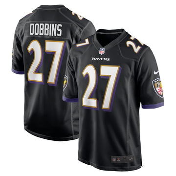 J.k. Dobbins Baltimore Ravens black jersey