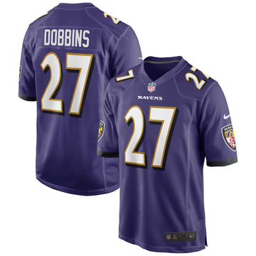 J.k. Dobbins Baltimore Ravens purple jersey