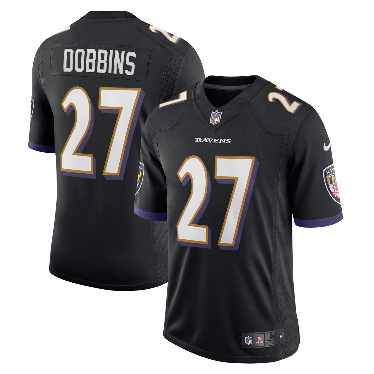J.k. Dobbins Baltimore Ravens black Vapor jersey