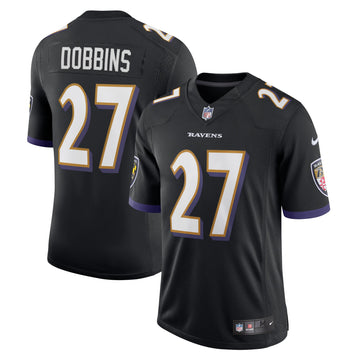 J.k. Dobbins Baltimore Ravens black Vapor jersey