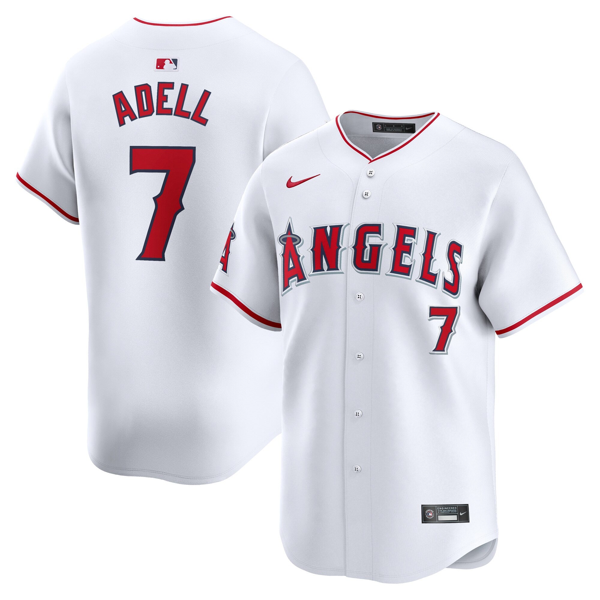 Jo Adell Los Angeles Angels white Limited jersey