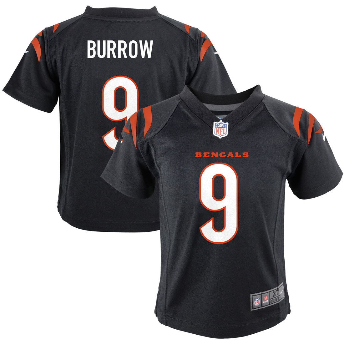 Joe Burrow Cincinnati Bengals black jersey