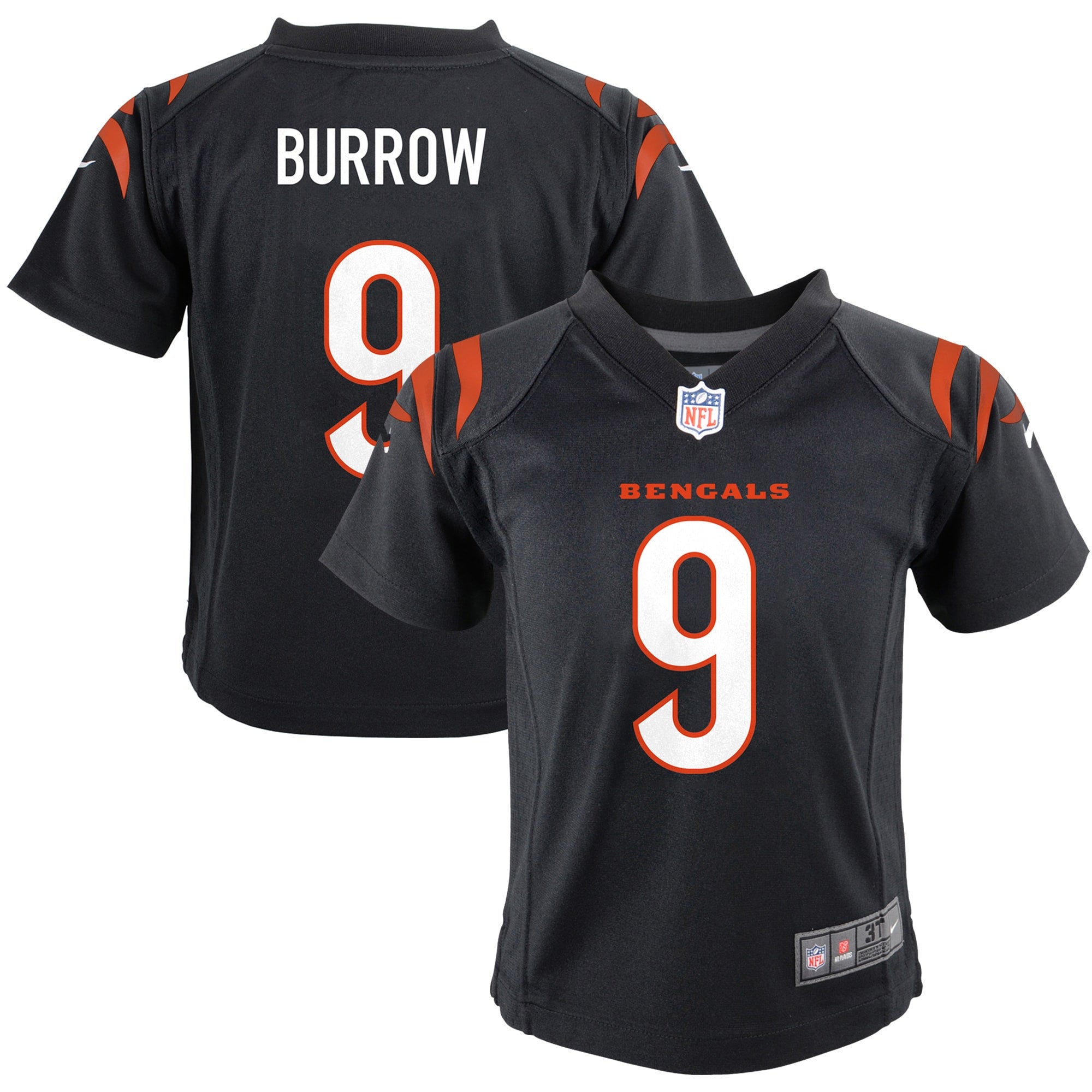 Joe Burrow Cincinnati Bengals black jersey