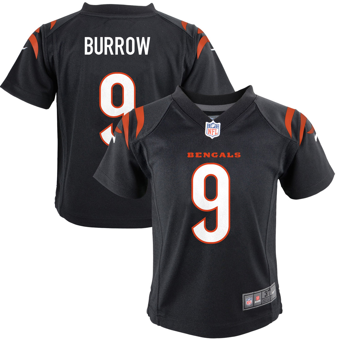 Joe Burrow Cincinnati Bengals black jersey