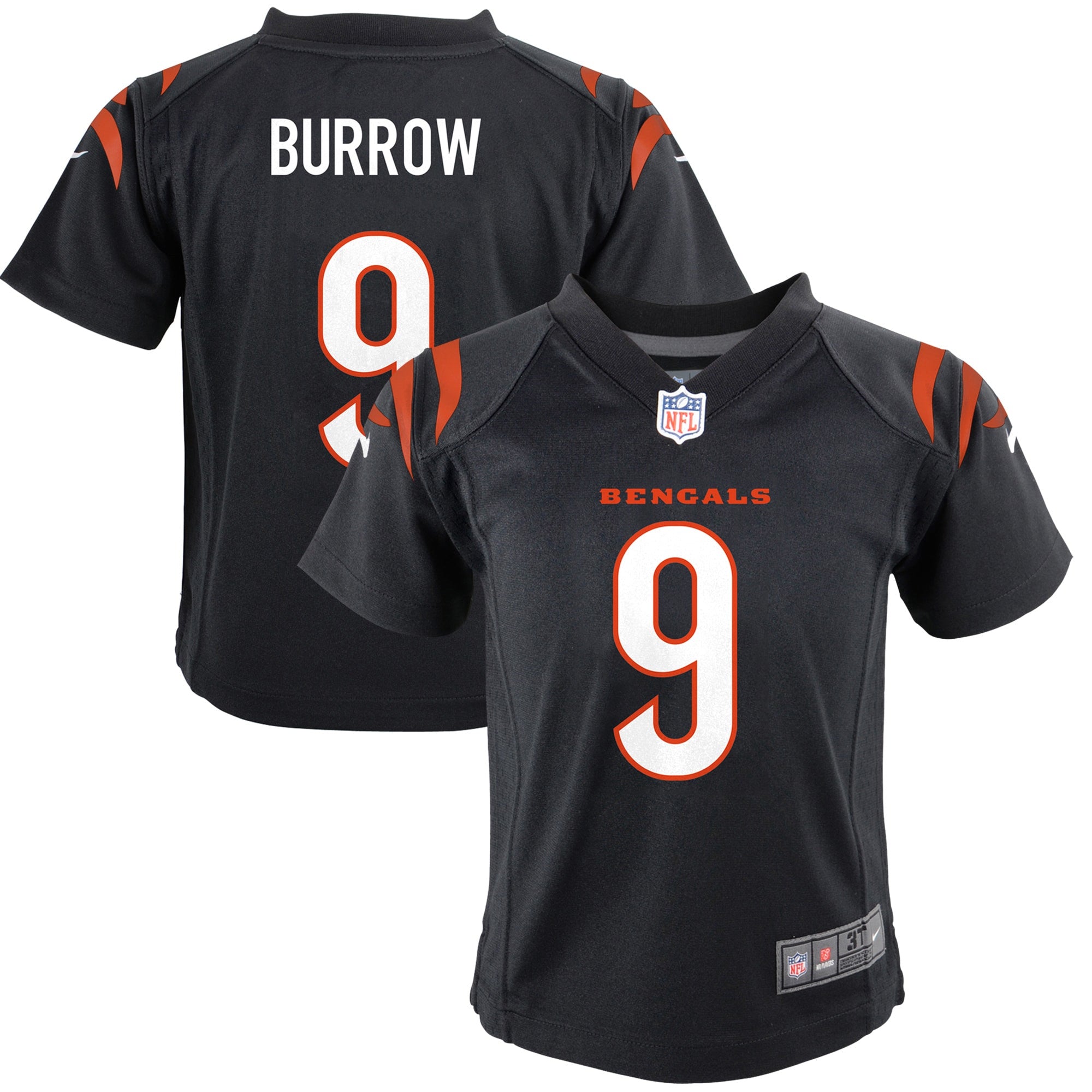 Joe Burrow Cincinnati Bengals black jersey