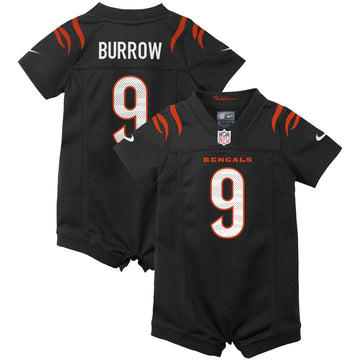 Joe Burrow Newborn Cincinnati Bengals black Game jersey