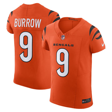 Joe Burrow Cincinnati Bengals orange Vapor jersey