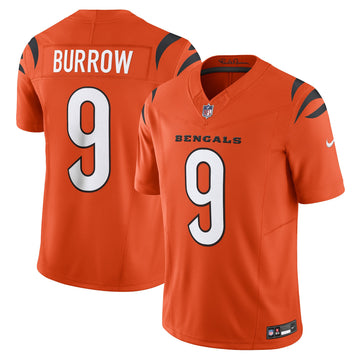 Joe Burrow Cincinnati Bengals orange Vapor jersey