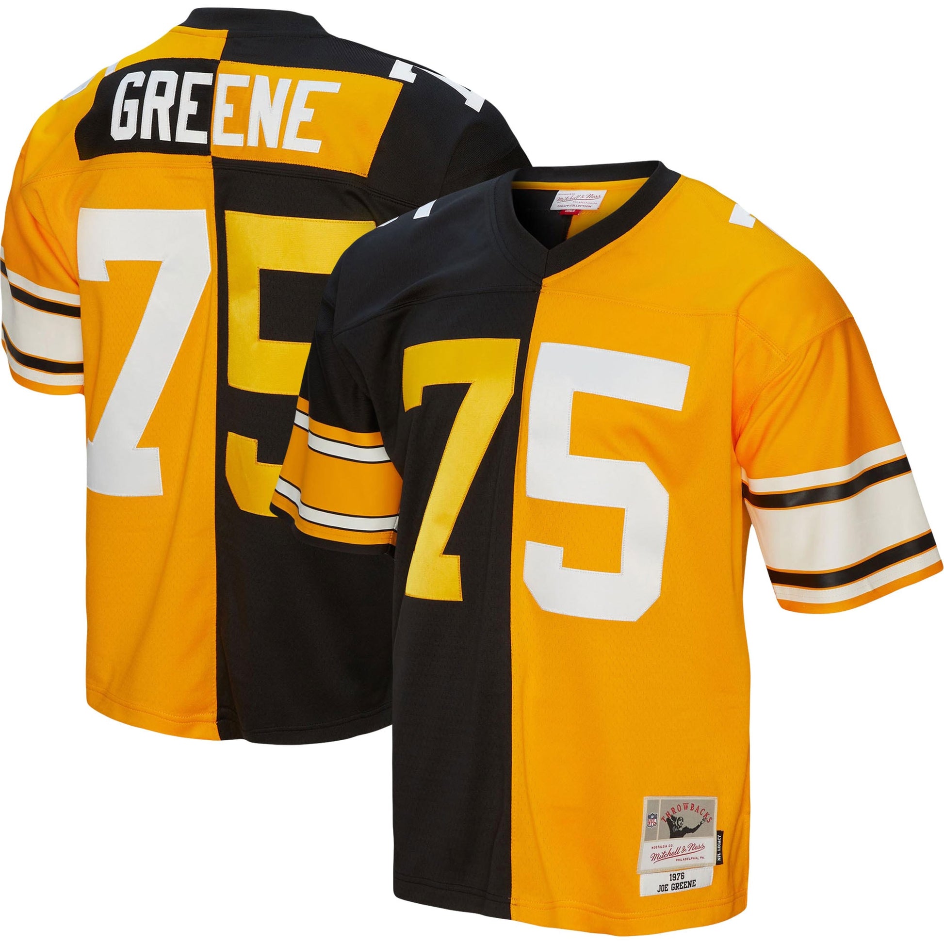 Joe Greene Pittsburgh Steelers black Split jersey