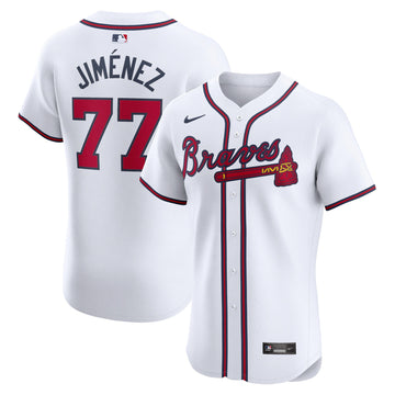 Joe Jimenez Atlanta Braves white Elite jersey