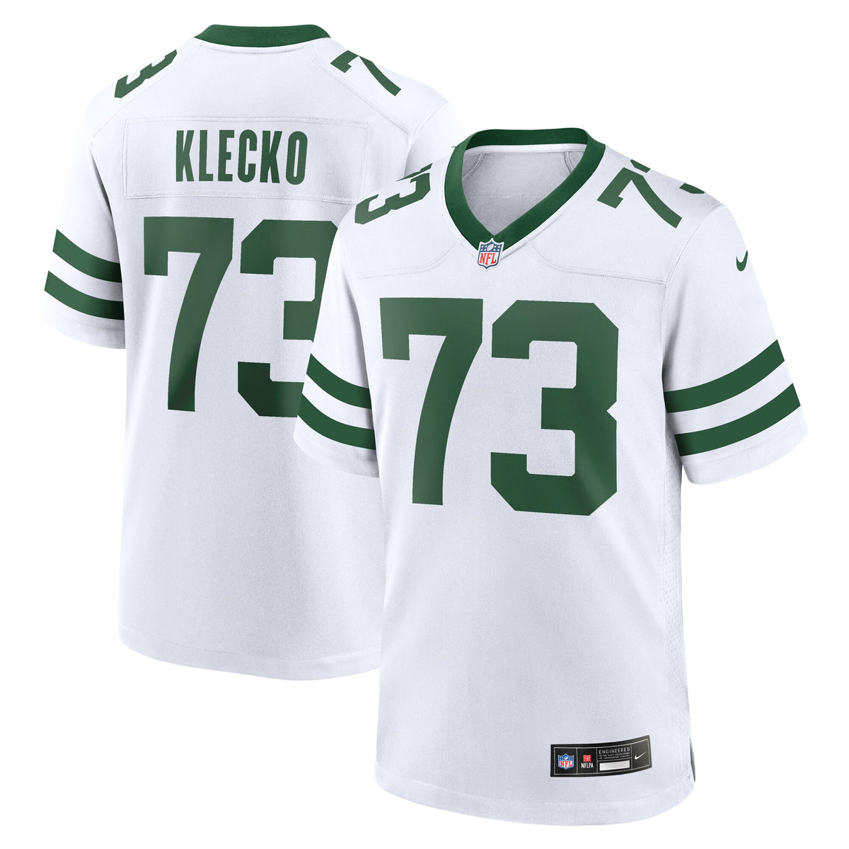 Joe Klecko New York Jets white jersey