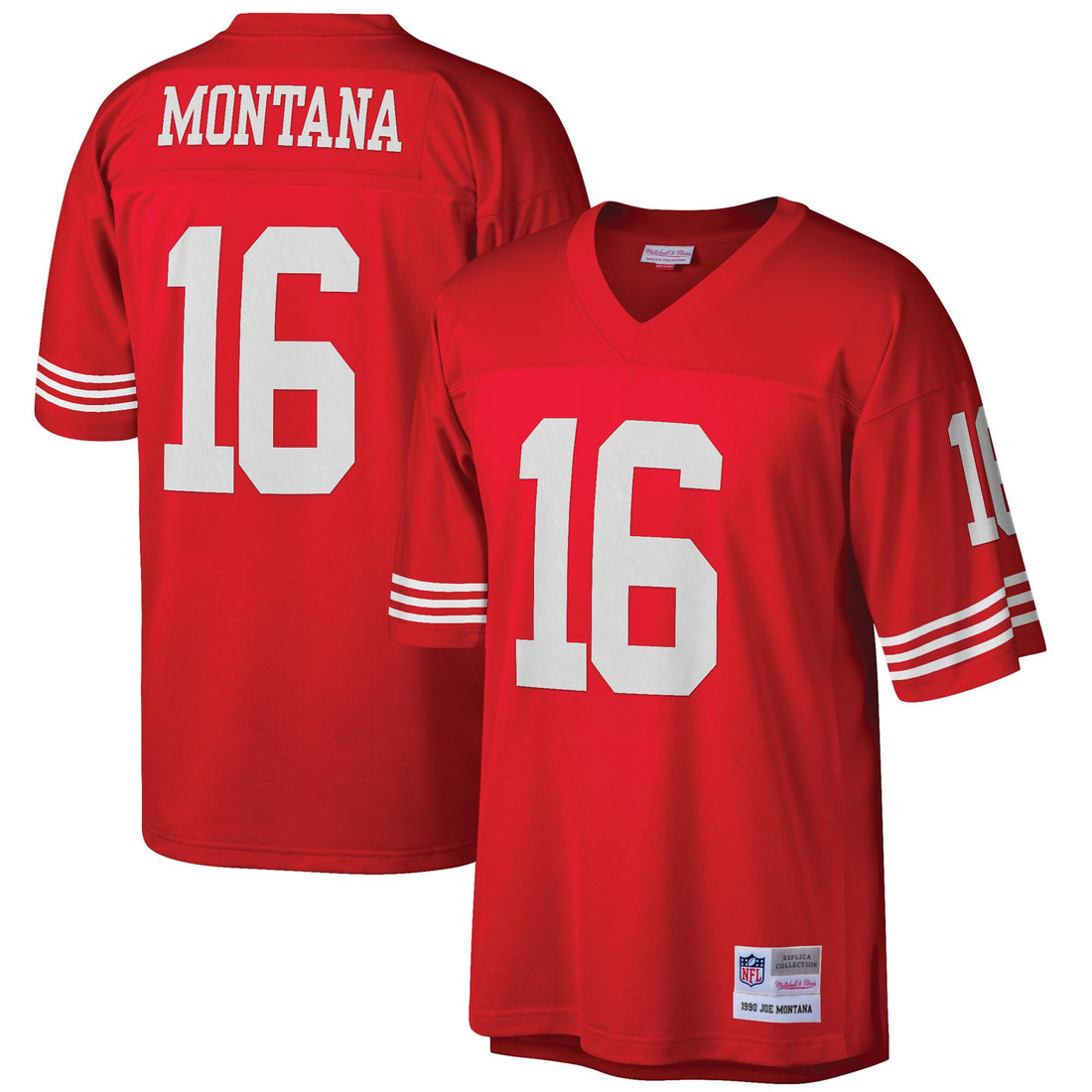 Joe Montana San Francisco 49ers scarlet jersey