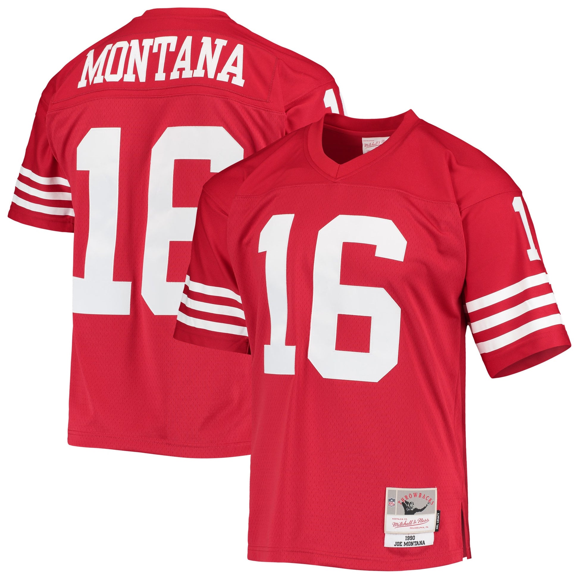 Joe Montana San Francisco 49ers scarlet jersey