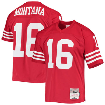 Joe Montana San Francisco 49ers scarlet jersey